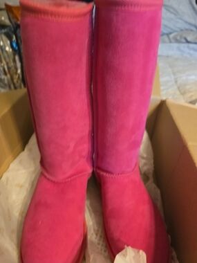 Women’s Tall Suede Winter Boots - Hot Pink Uggs